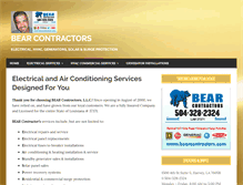 Tablet Screenshot of bearcontractors.com